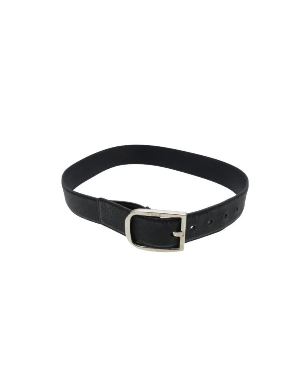 Gucci Belt Leather GG Signature Guccissima Black